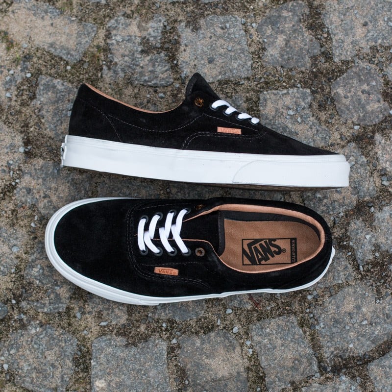 Vans era black suede store