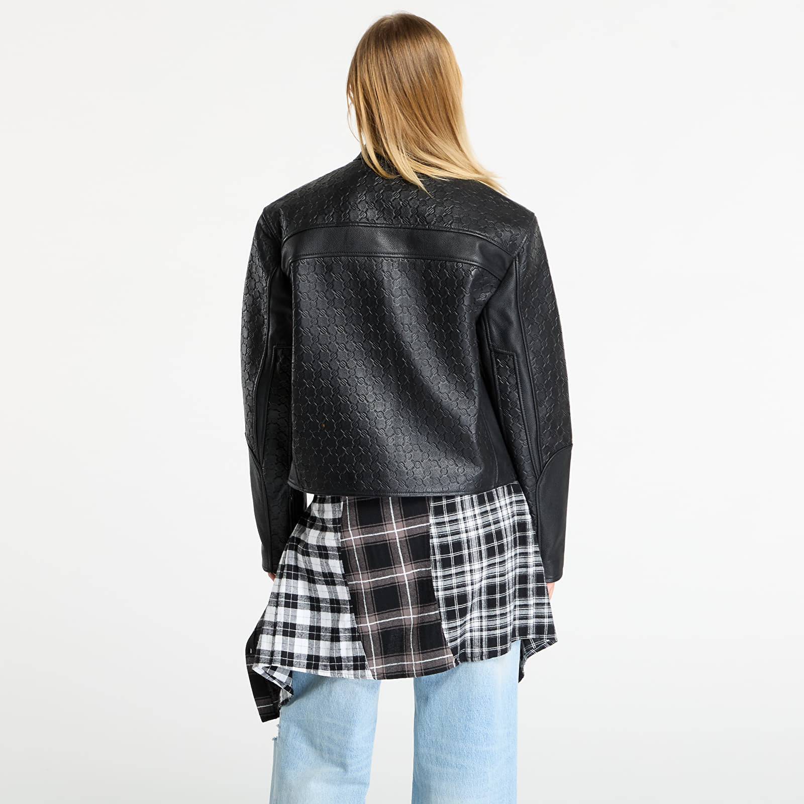 Jackets Daily Paper Structured Leather Jacket Black
