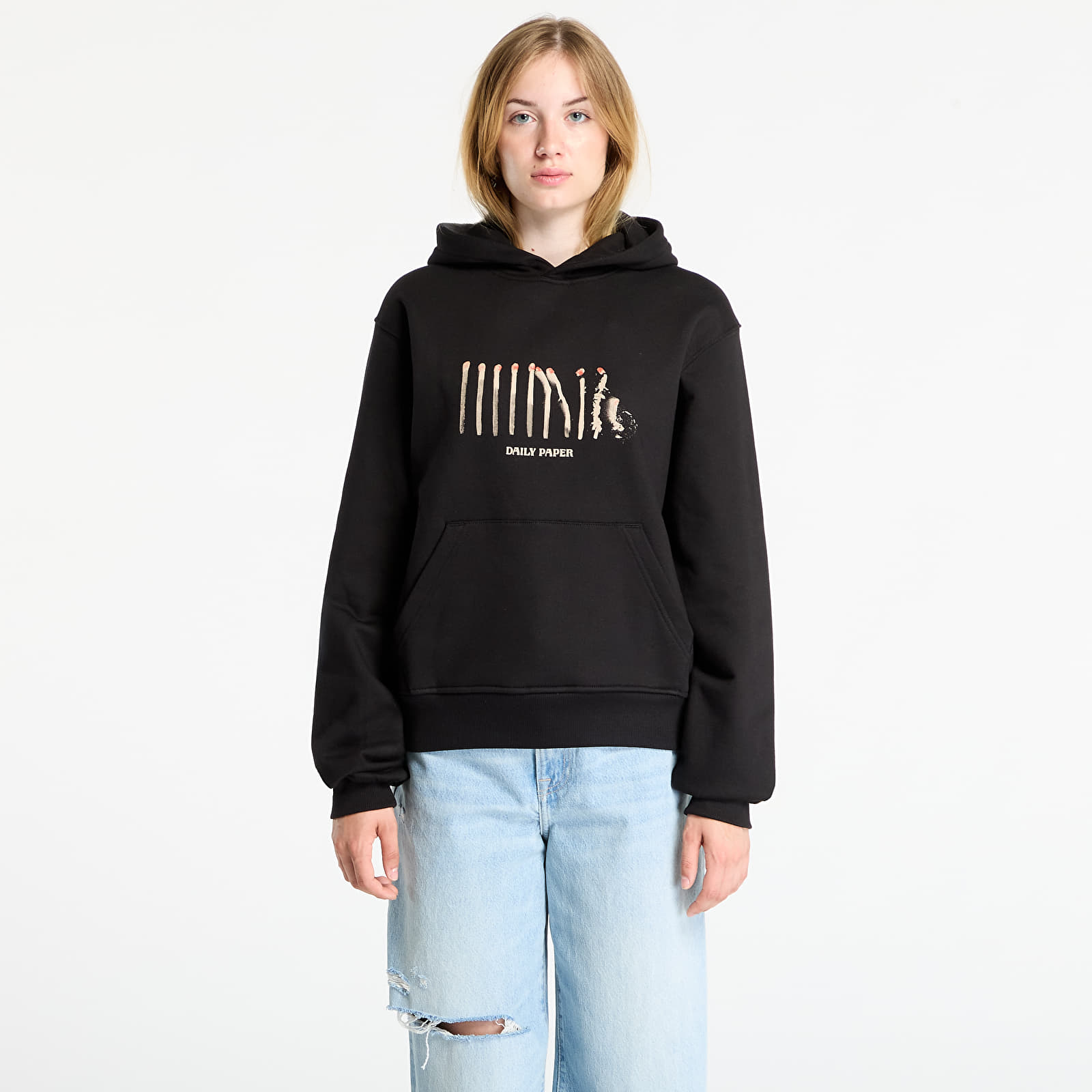 Hettegensere og sweatshirts Daily Paper Light Cycle Hoodie UNISEX Black