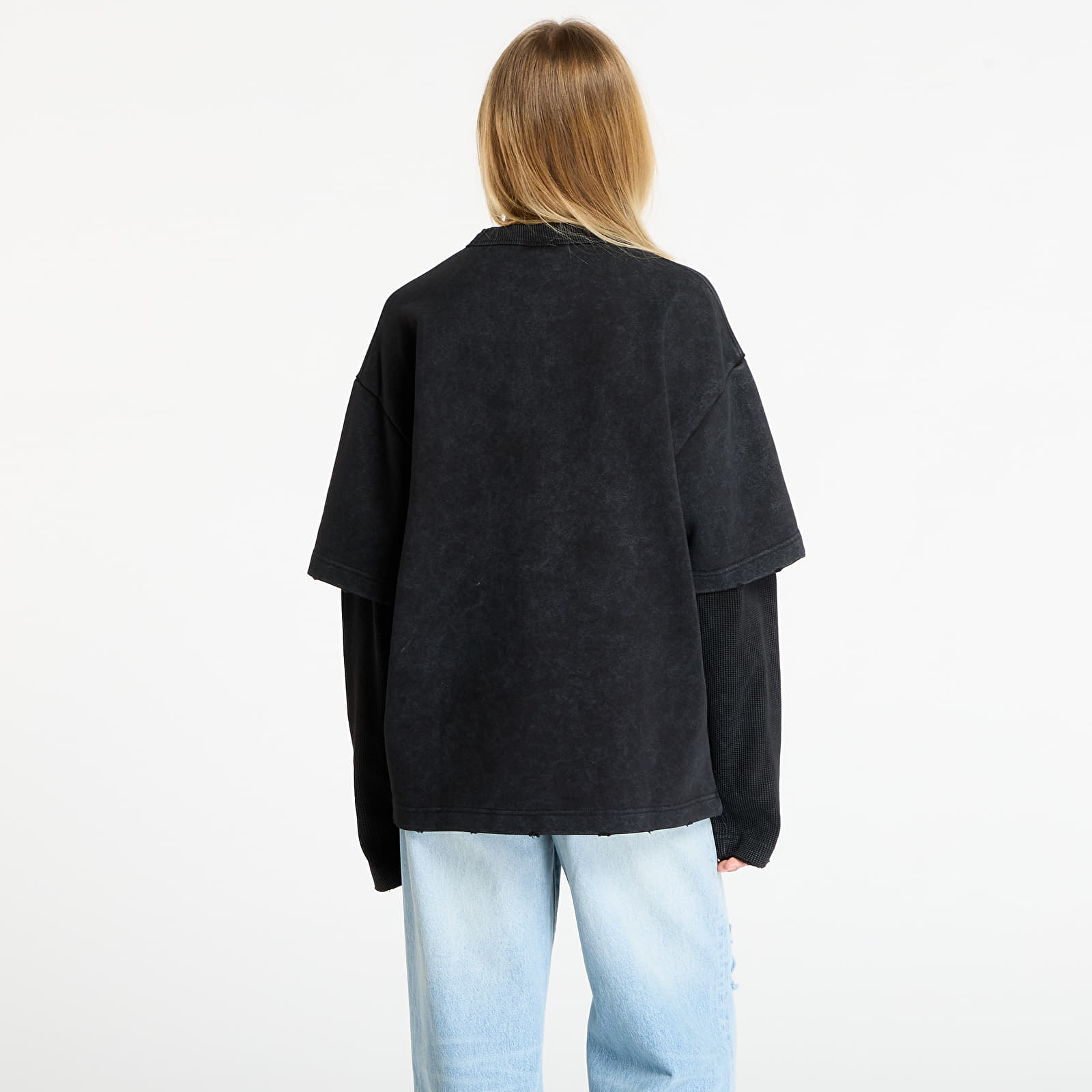 T-Shirts Daily Paper Layered Ls T-Shirt UNISEX Black