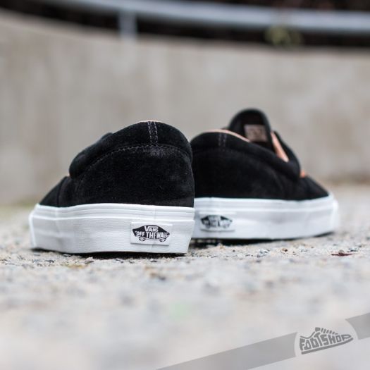 Vans authentic california black suede top