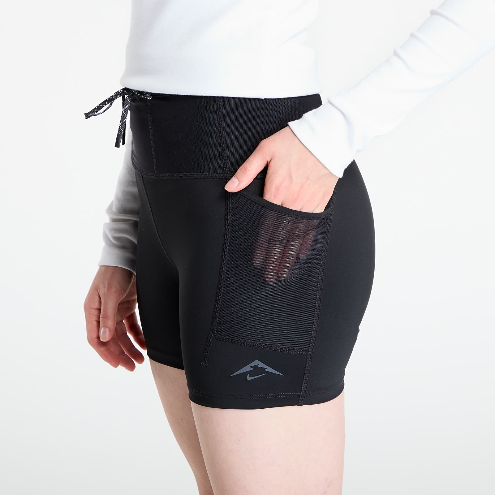 Shorts Nike Trail Women's Dri-FIT High-Waisted 4" Tight Running Shorts Black/ Black