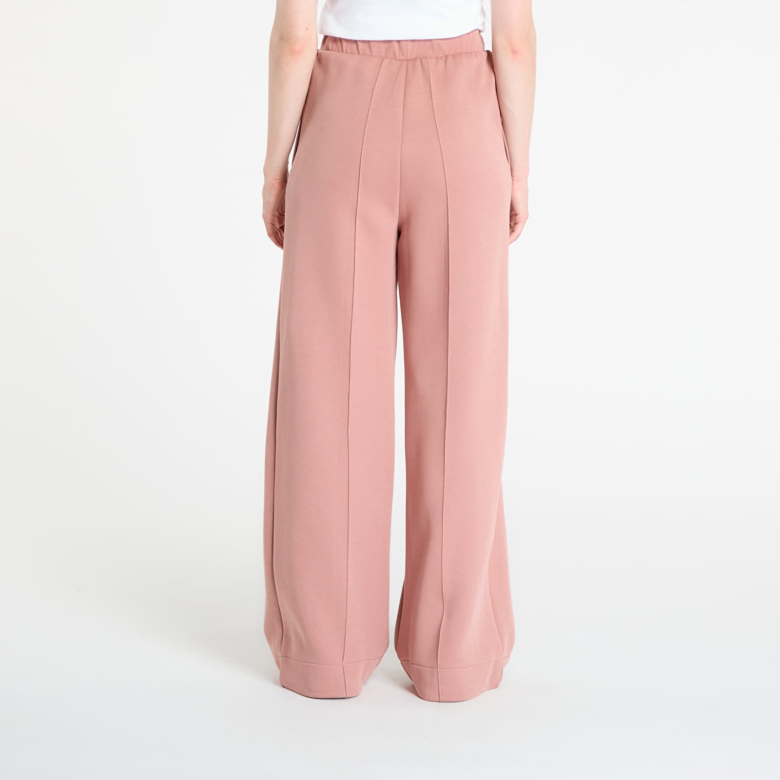 Jogginghosen für Frauen adidas Off Placed 3-Stripes Wide Pant Warm Clay