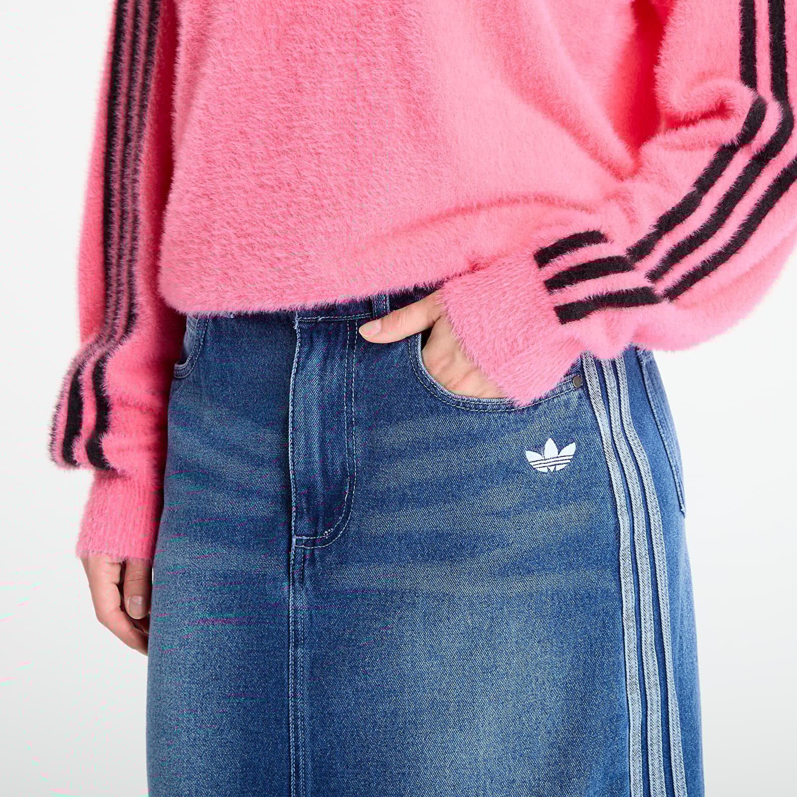 Skirts adidas Adicolor 3-Stripes Denim Pencil Skirt Indigo Denim
