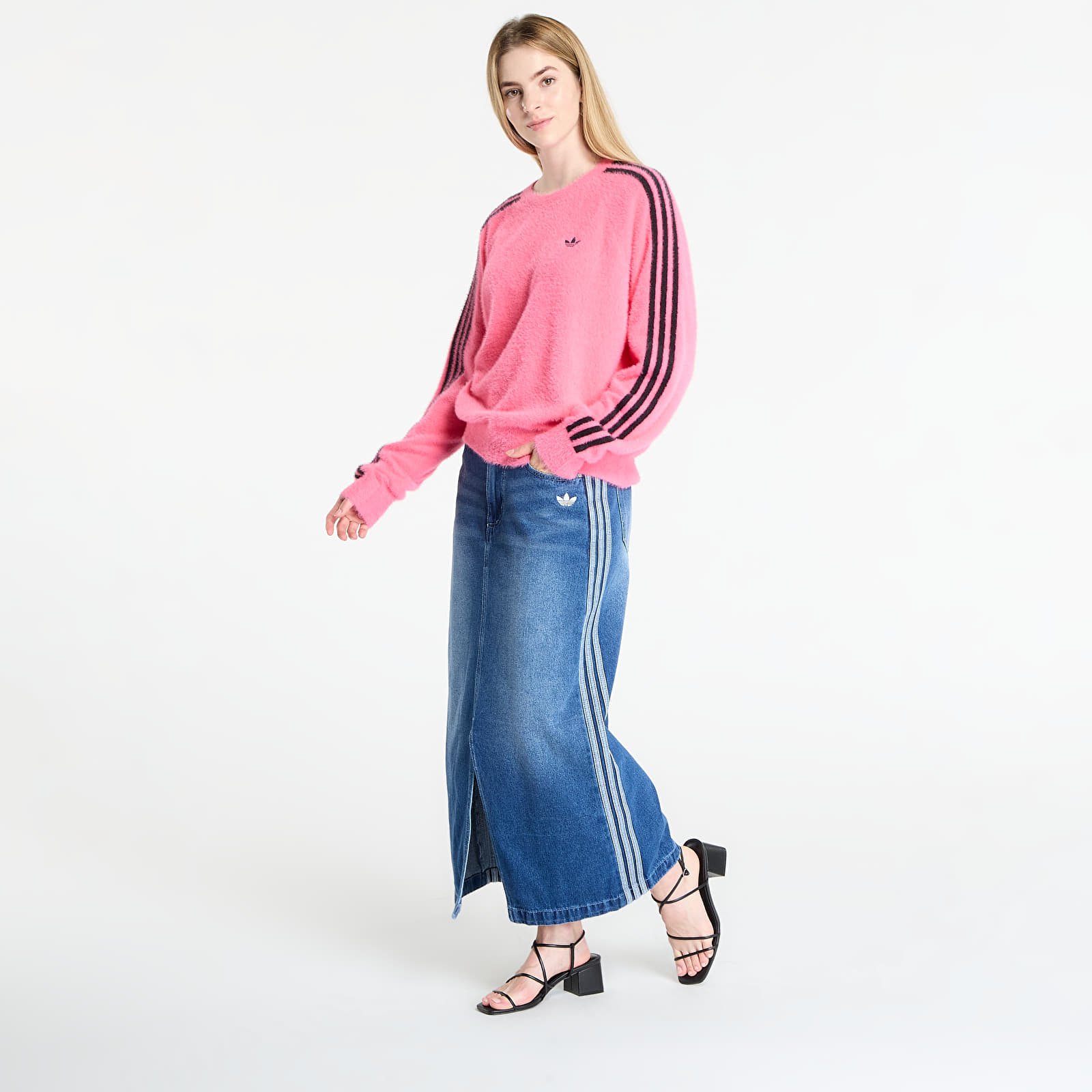 Skirts adidas Adicolor 3-Stripes Denim Pencil Skirt Indigo Denim