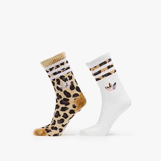 adidas Leopard Crew Socks 2-Pack Bronze Strata