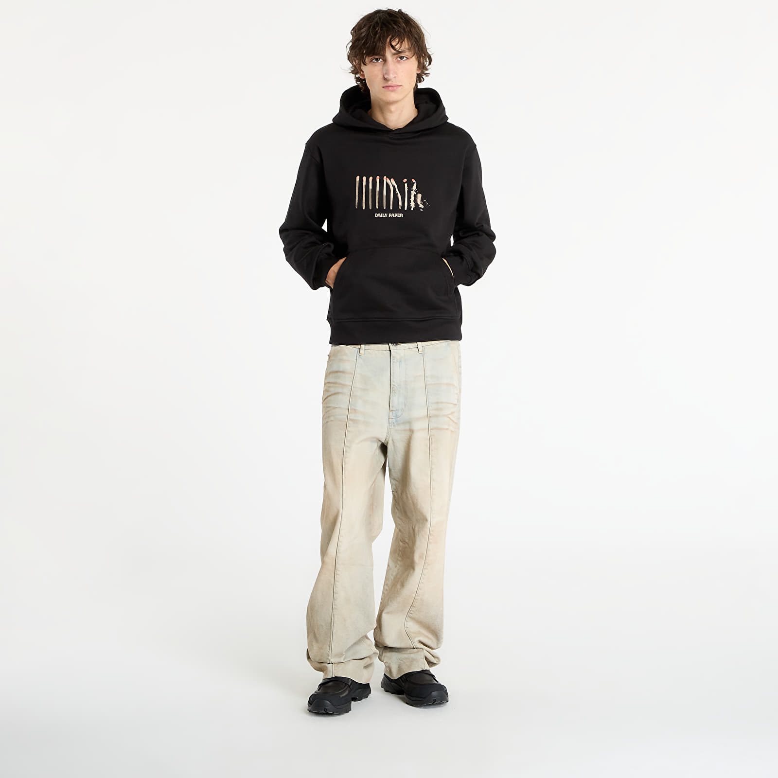 Hettegensere og sweatshirts Daily Paper Light Cycle Hoodie UNISEX Black