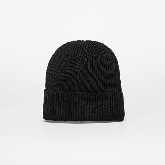 adidas Everyday Icons Beanie With Tonal Metal Trefoil Black
