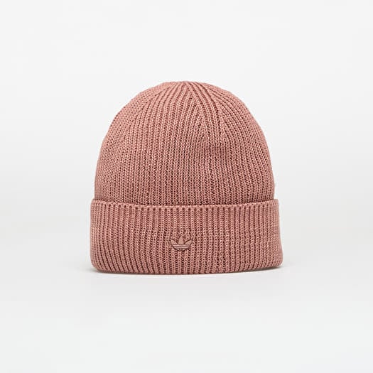 adidas Everyday Icons Beanie With Tonal Metal Trefoil Warm Clay