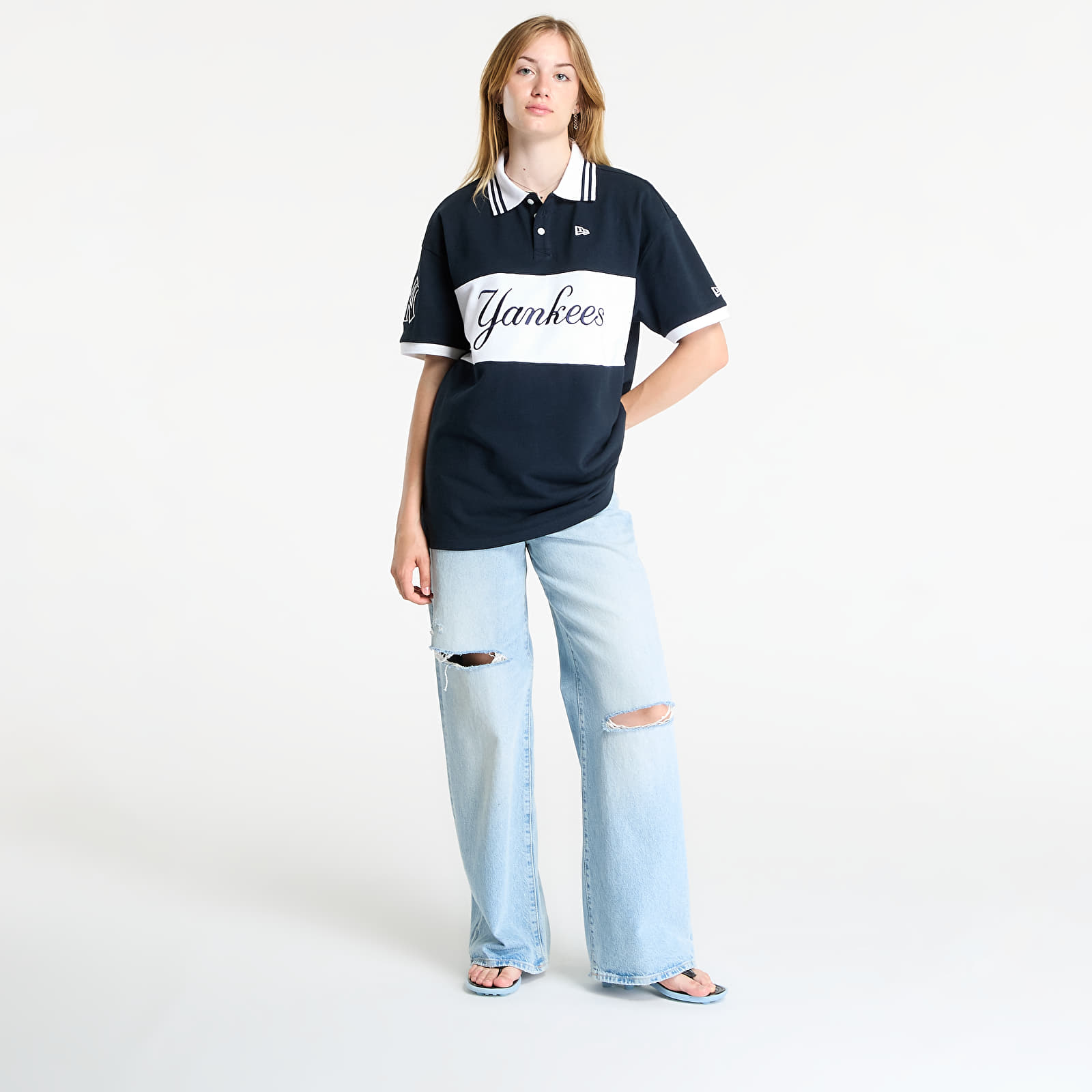 T-Shirts New Era MLB Graphic Polo New York Yankees UNISEX Navy