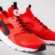 Women s shoes Nike Air Huarache Run Ultra GS Habanero Red White White Black Footshop