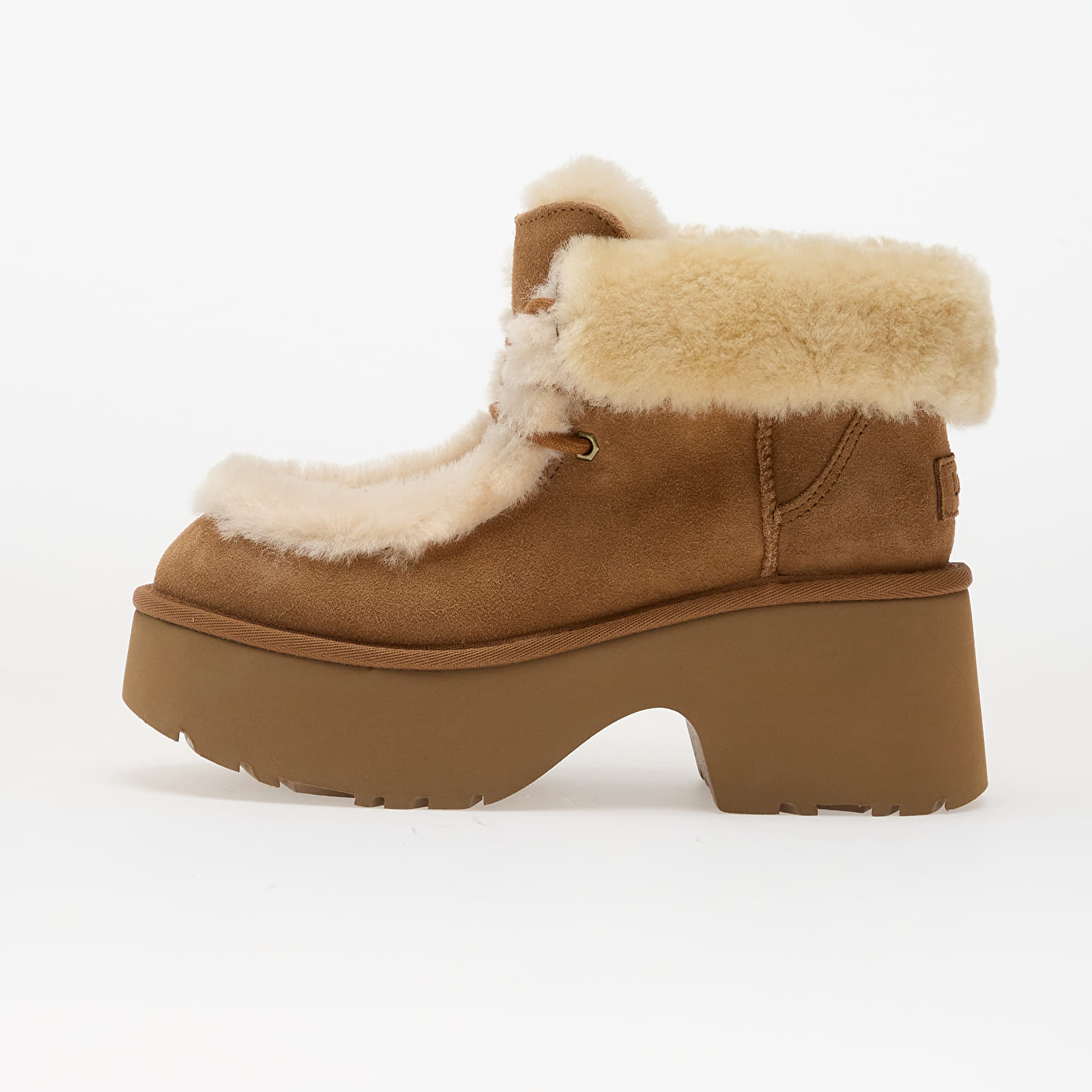 Damen Sneaker und Schuhe UGG W Esmee Lace Up Chestnut