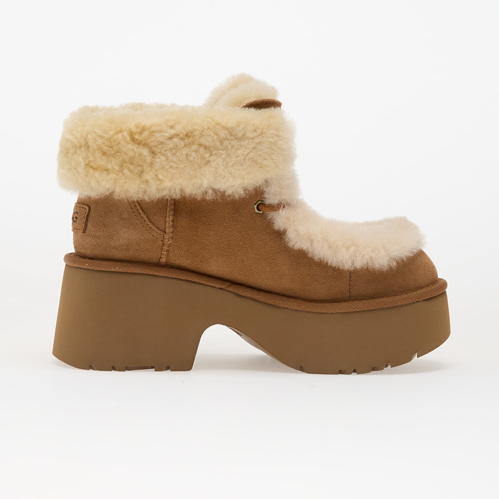Damen Sneaker und Schuhe UGG W Esmee Lace Up Chestnut