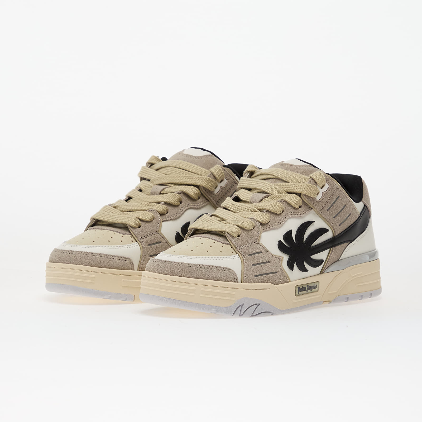 Meeste kingad Palm Angels Venice Suede Sneakers White/ Medium Grey