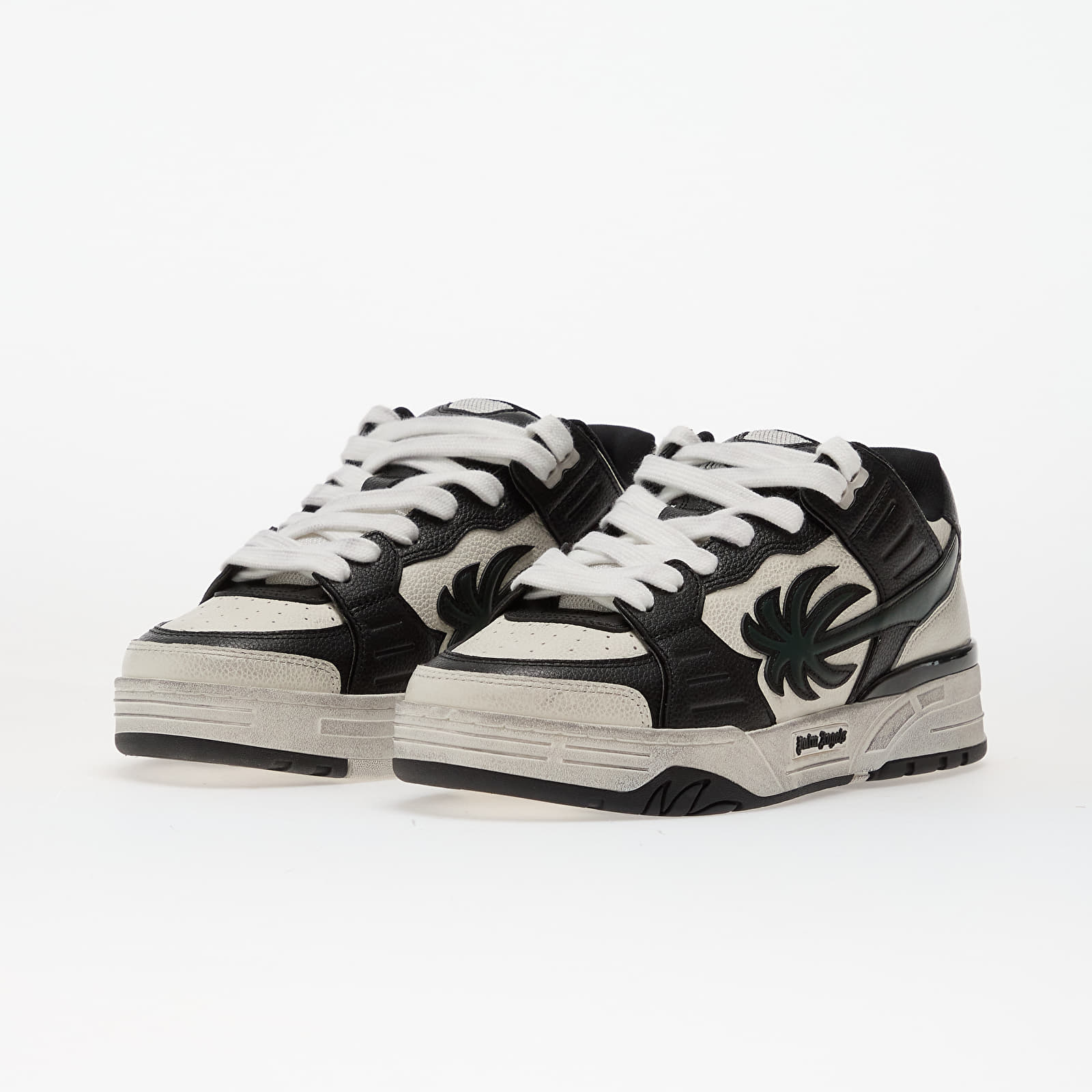 Sko til mænd Palm Angels Venice Worn Out Sneakers White/ Sage