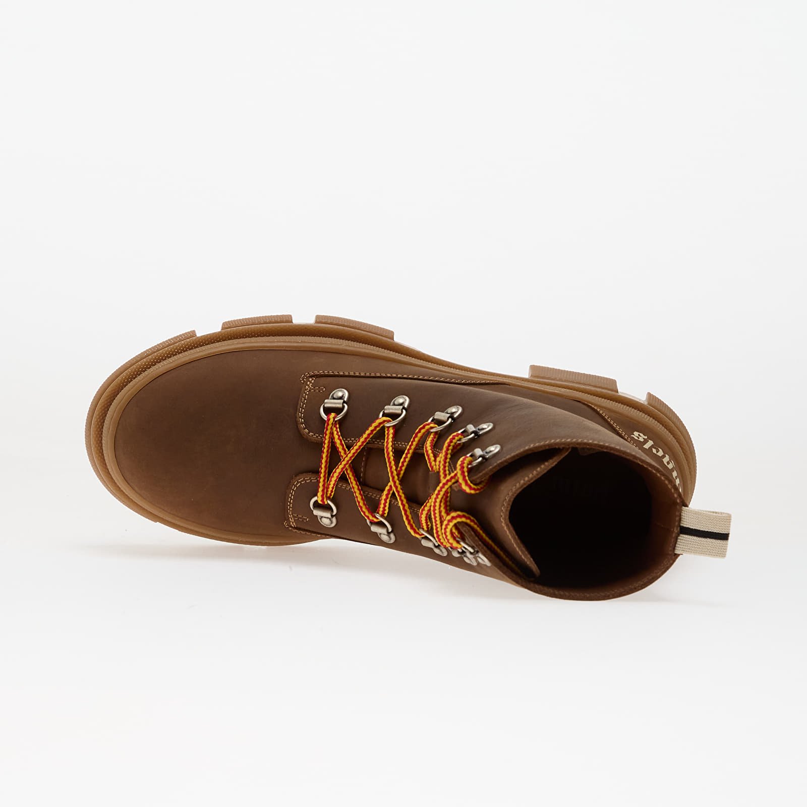Moški čevlji Palm Angels Kids Pa Track Ankle Boots Brown/ Off White