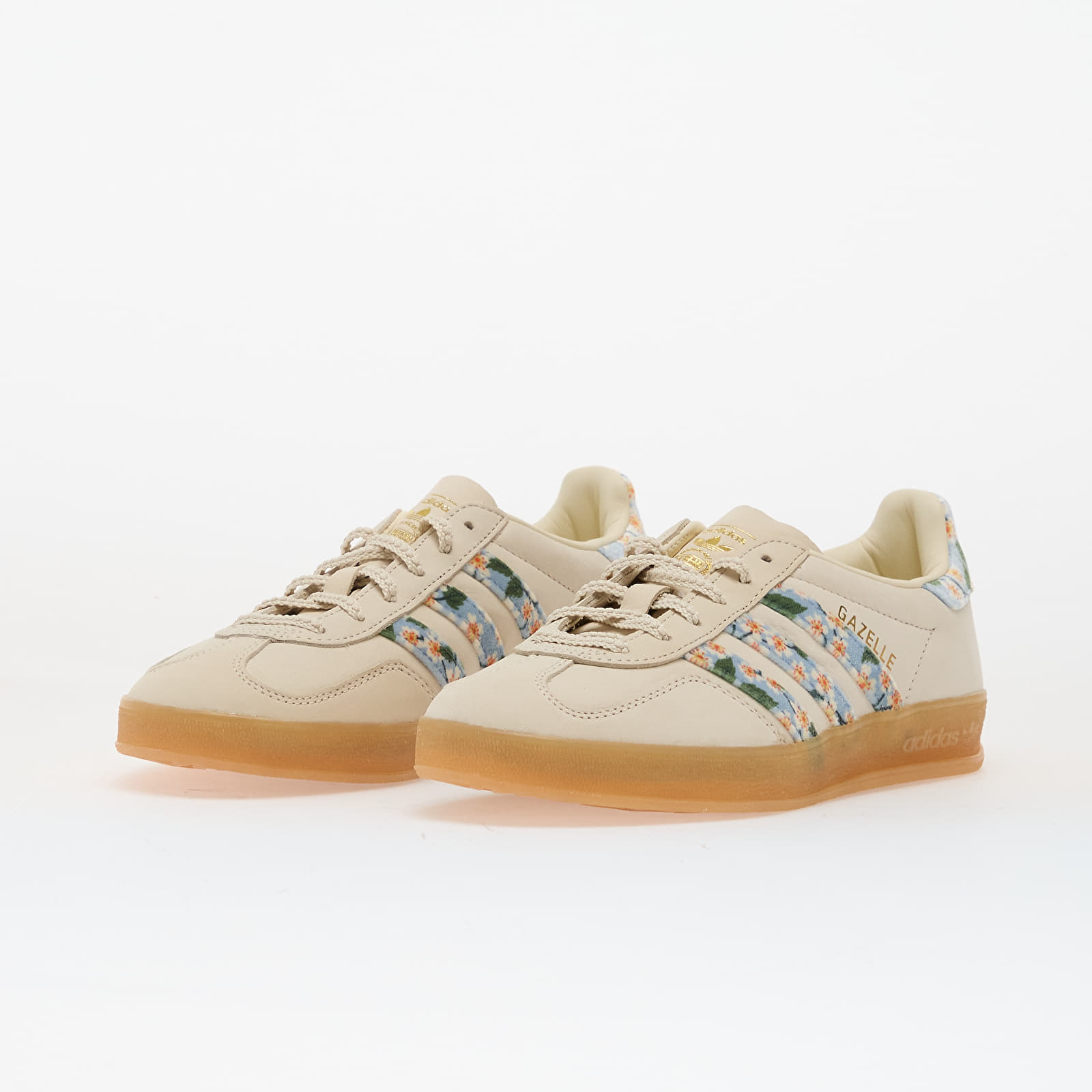 Sieviešu apavi adidas Gazelle Indoor W Crew White/ Gold Metallic/ Tactile Blue
