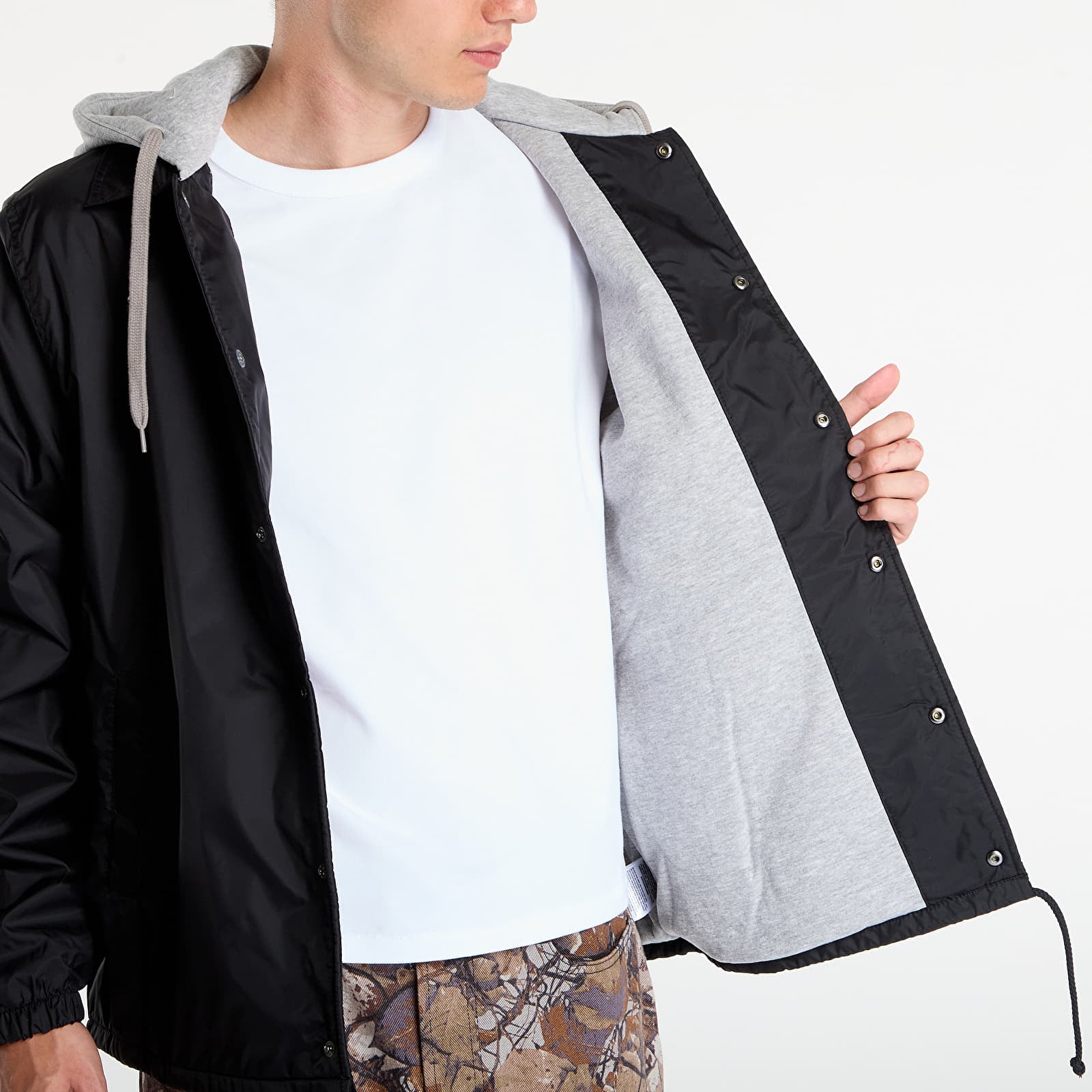 Jackets Vans Riley Hooded Coaches Jacket Black