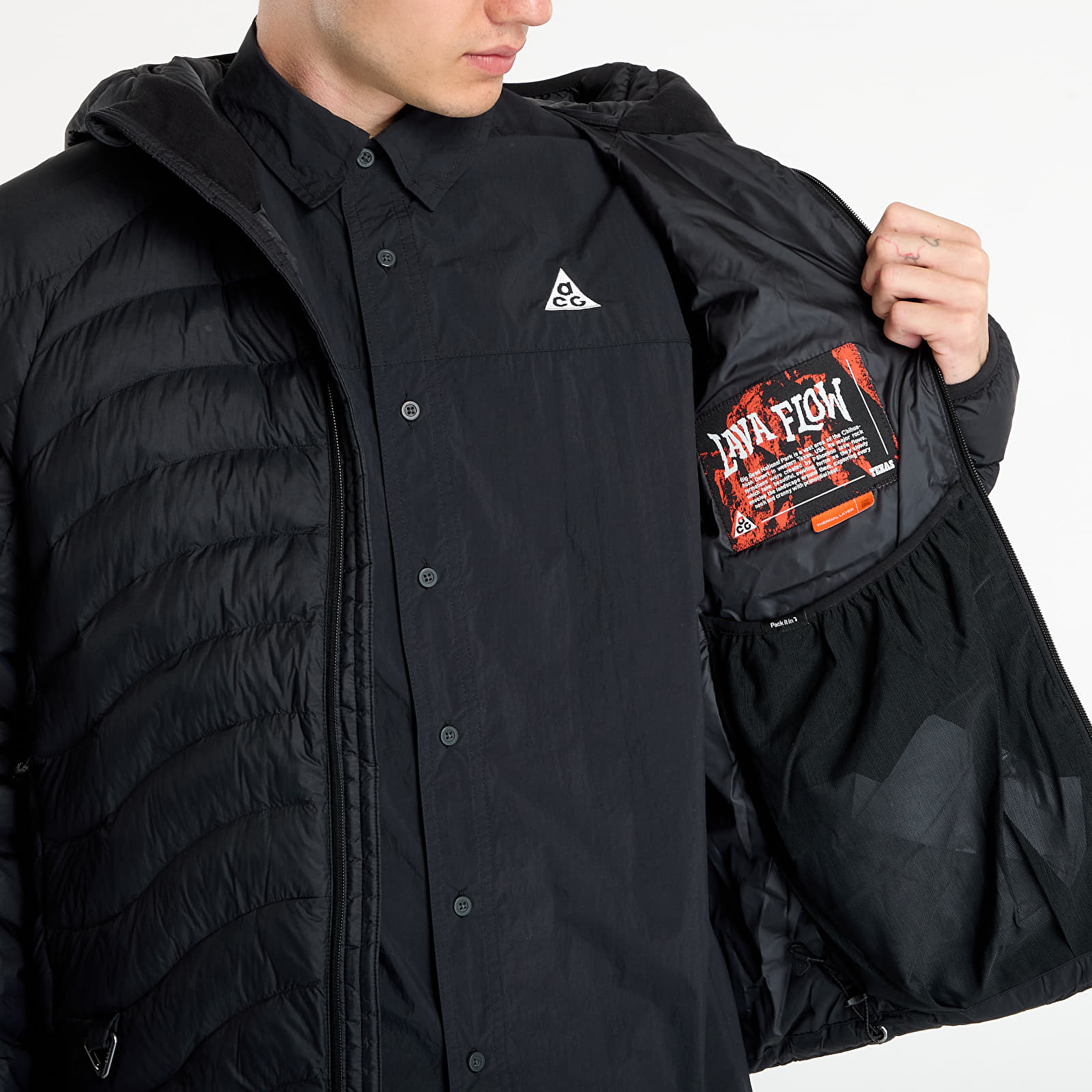 Jacken Nike ACG "Lava Flow" Men's Therma-FIT ADV Jacket Black/ Black/ Black/ Summit White