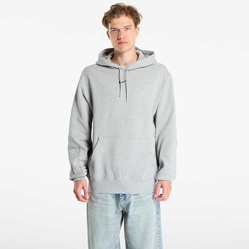 Mikina Nike x NOCTA Men's Fleece Hoodie Dk Grey Heather/ Matte Silver/ Black
