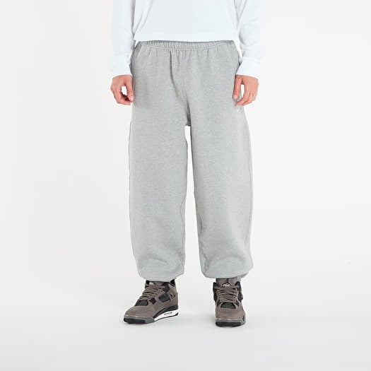Nike Solo Swoosh Men's Cuffed Fleece Pants Dk Grey Heather/ Lt Smoke Grey/ White