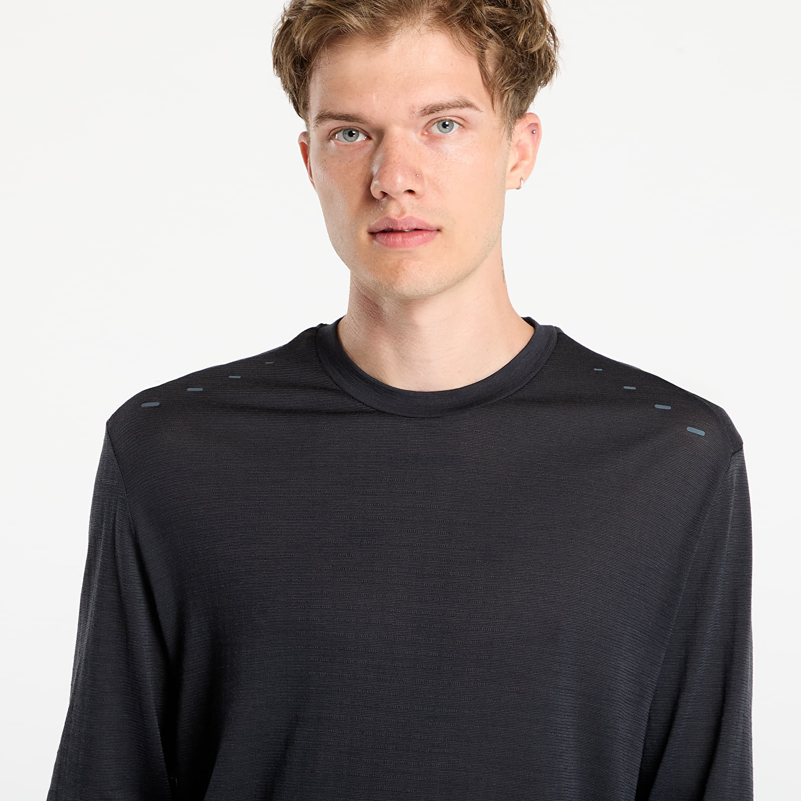 T-Shirts Nike Run Wool Men's Dri-FIT ADV Long-Sleeve Running Top Black/ Anthracite