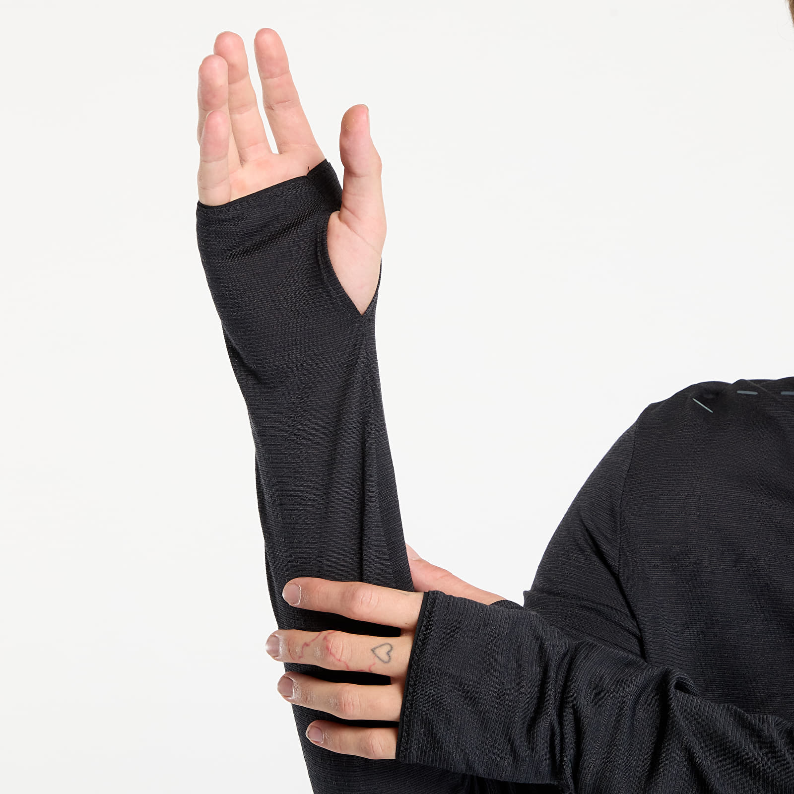 T-Shirts Nike Run Wool Men's Dri-FIT ADV Long-Sleeve Running Top Black/ Anthracite