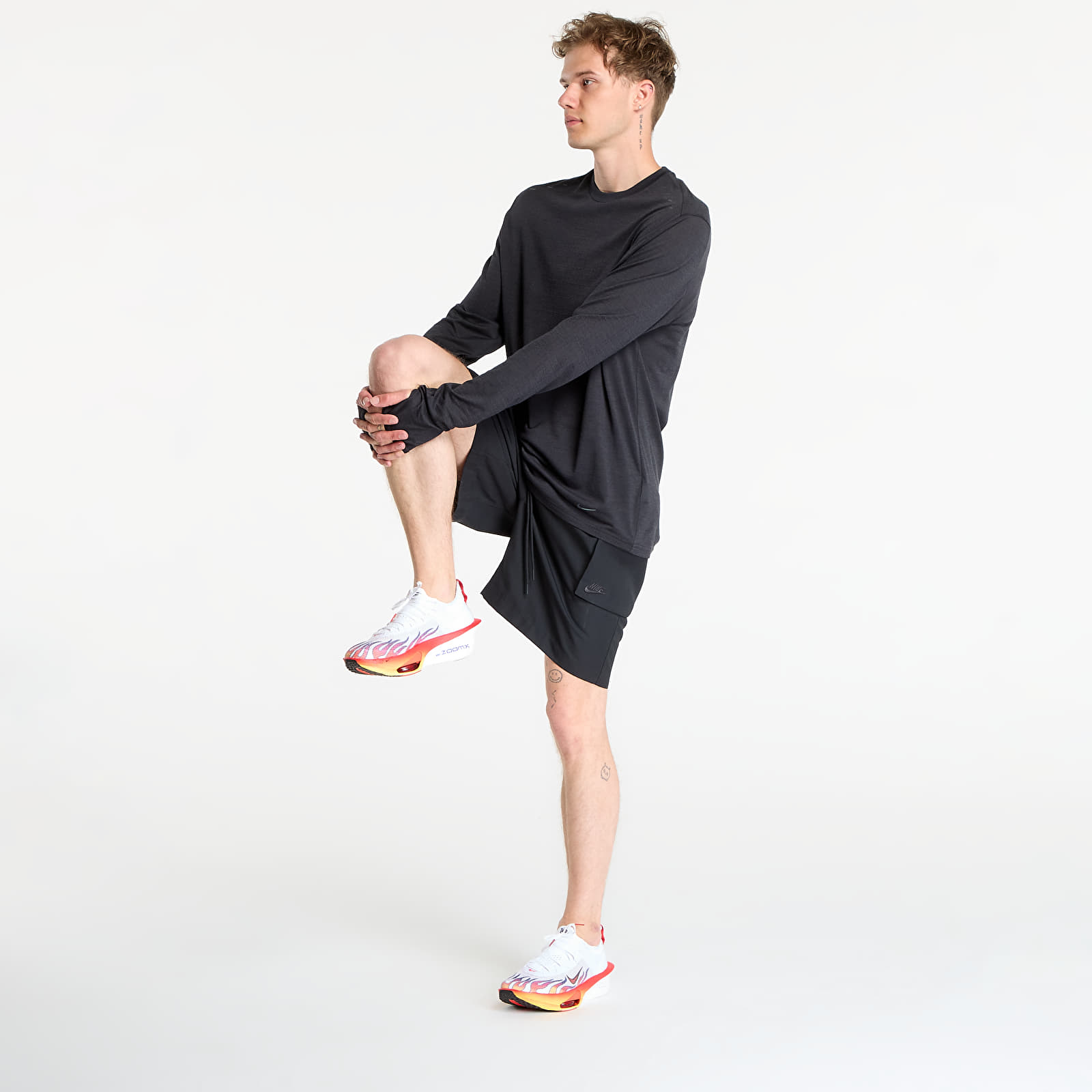 T-Shirts Nike Run Wool Men's Dri-FIT ADV Long-Sleeve Running Top Black/ Anthracite