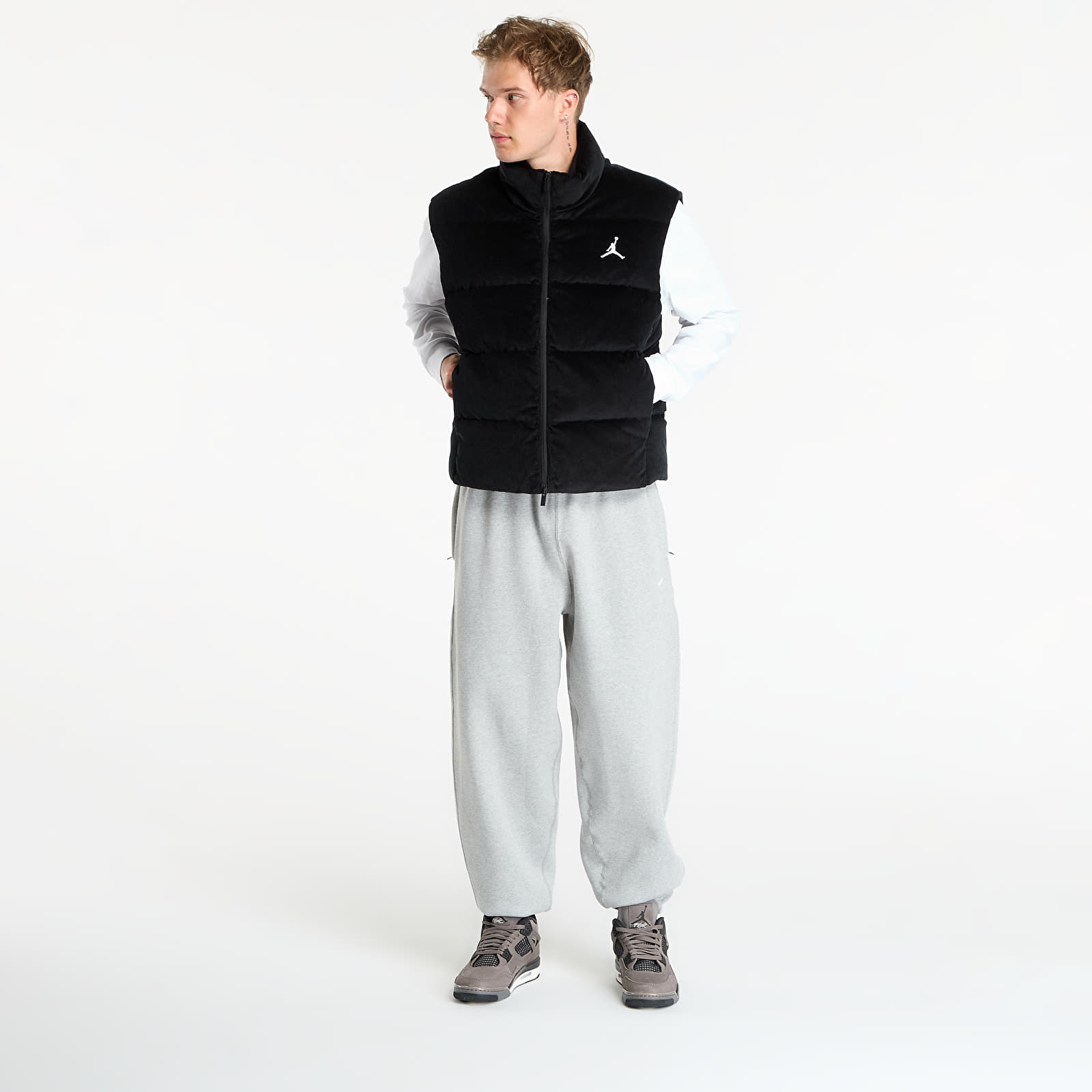 Gilets Jordan Flight Men's Down Vest Black/ White