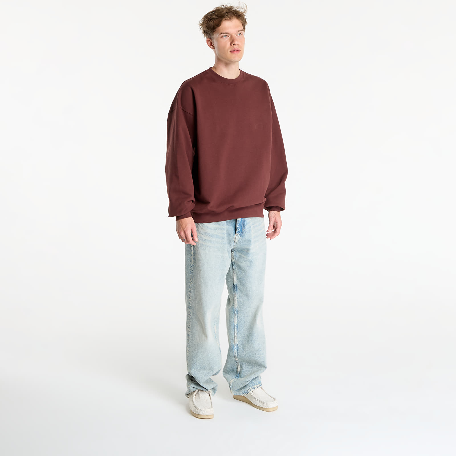 Sweatjacken und Sweatshirts Y-3 Fl Crew Sweat UNISEX Mystery Brown