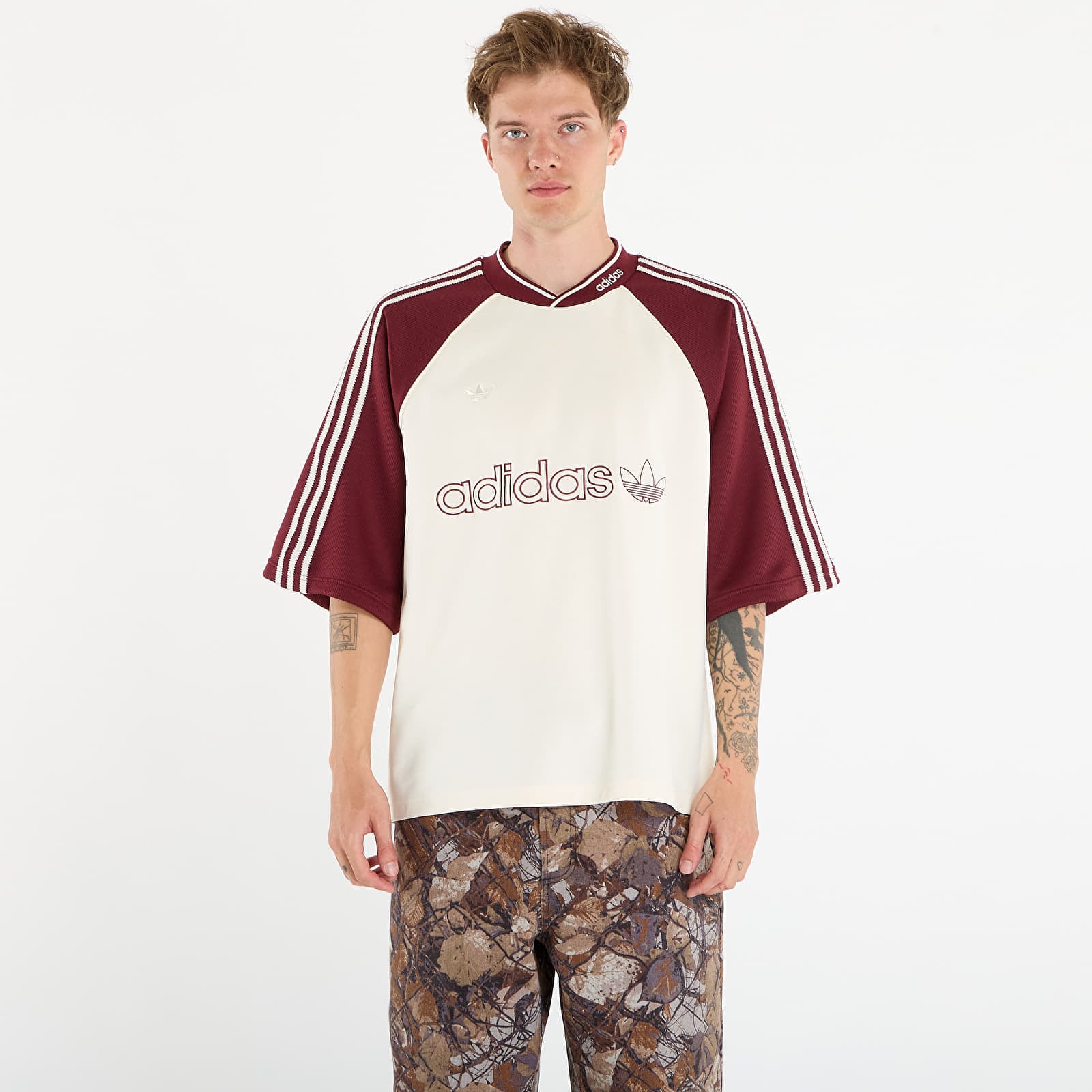 Tricou adidas Premium Jersey Cream White L