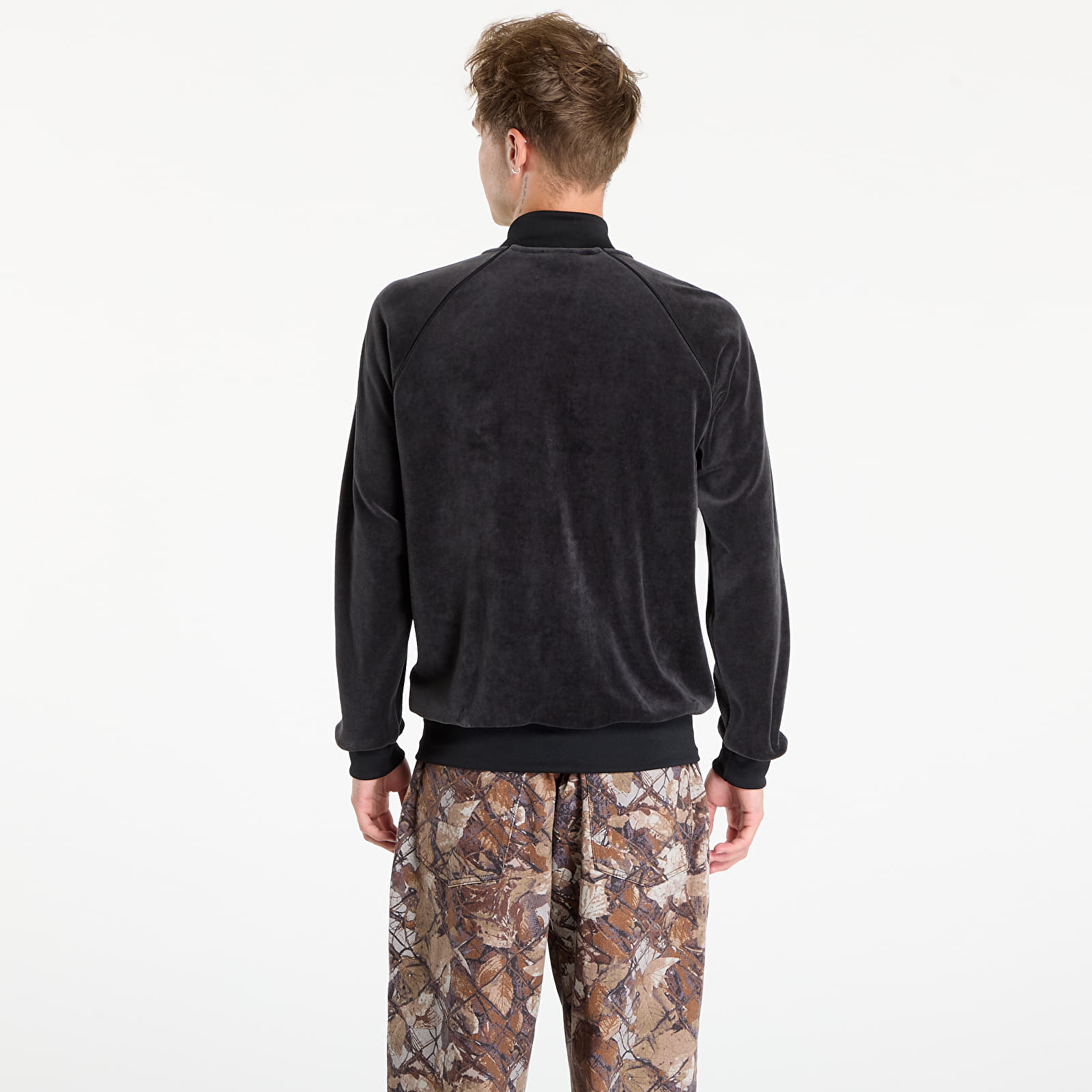 Sweatjacken und Sweatshirts adidas SST Adicolor Velour Track Top Black