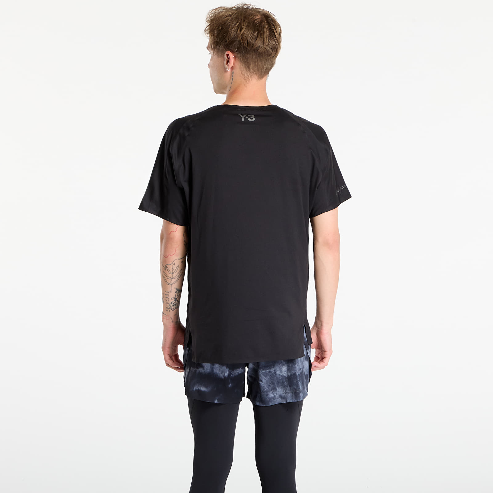 T-Shirts Y-3 M Run Ss Tee Black
