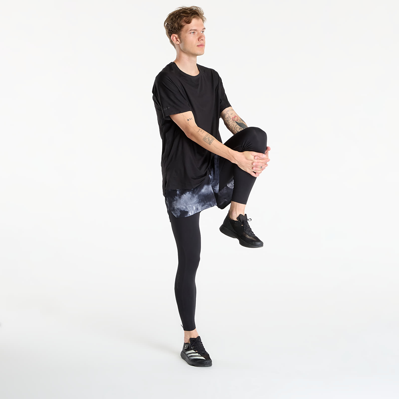 T-Shirts Y-3 M Run Ss Tee Black