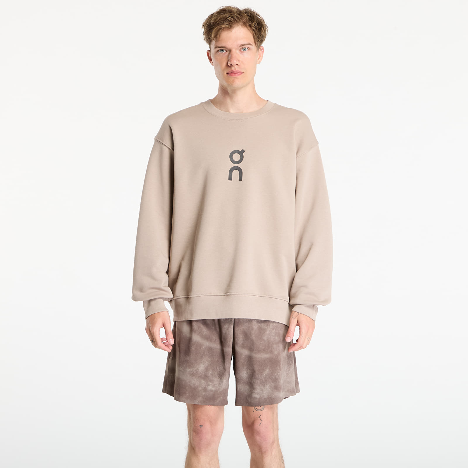 Sweatshirt On Club Crew Brown M