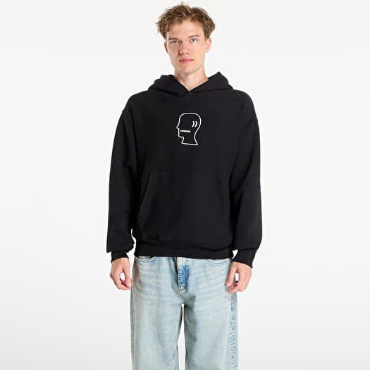 Brain Dead Logo Head Hoodie Black