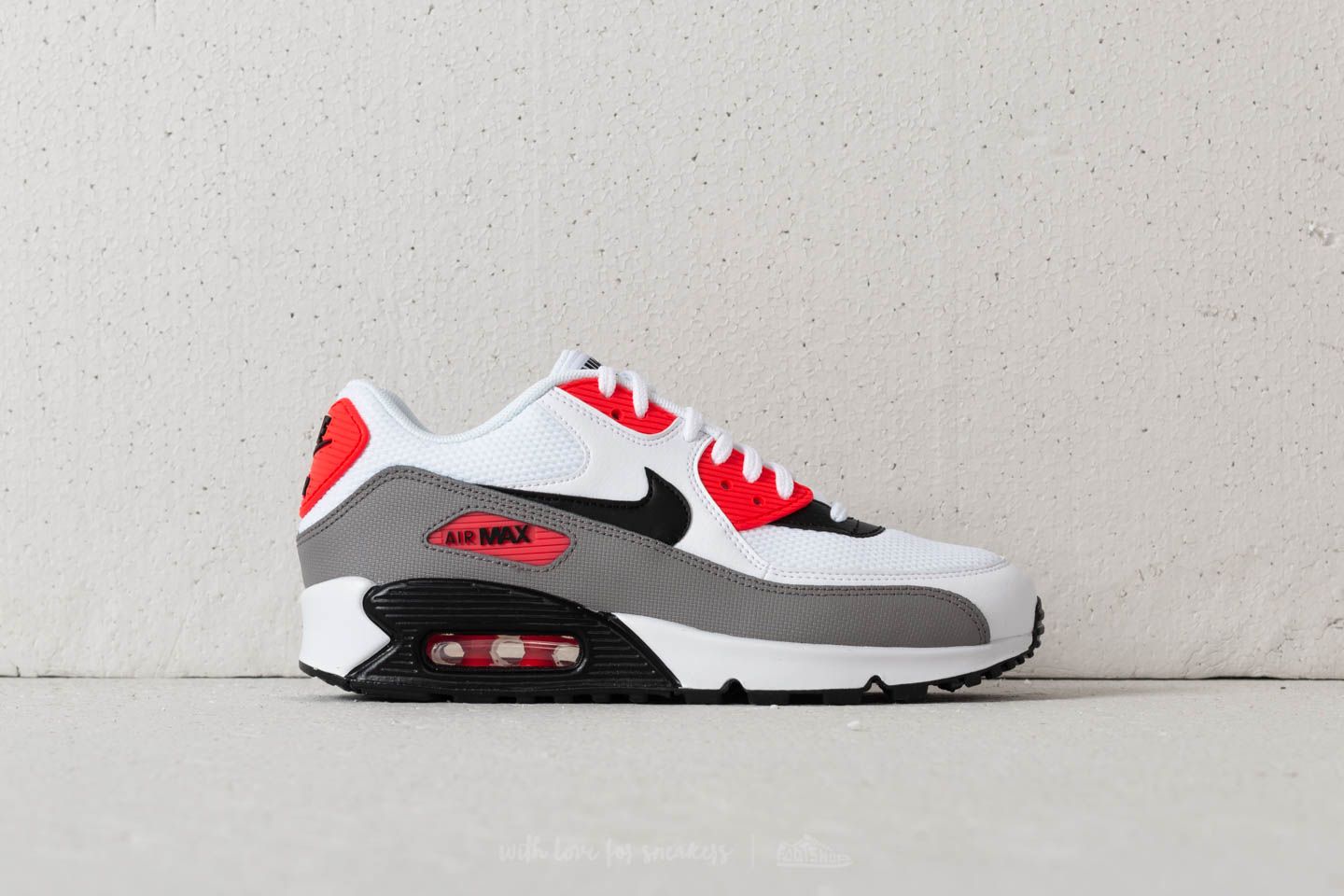 Wmns air max sales 90 white/ black-dust-solar red