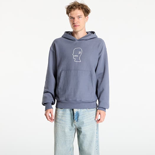 Brain Dead Logo Head Hoodie Slate