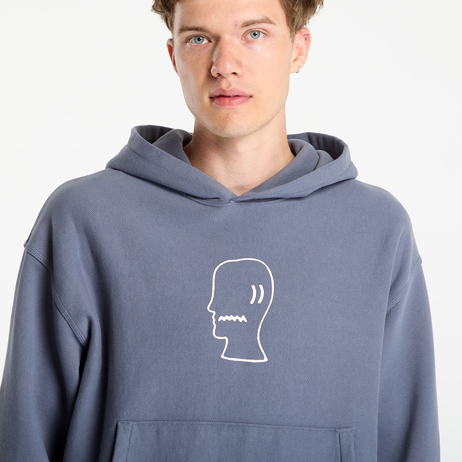 Mikinas ar kapuci un sporta krekli Brain Dead Logo Head Hoodie Slate