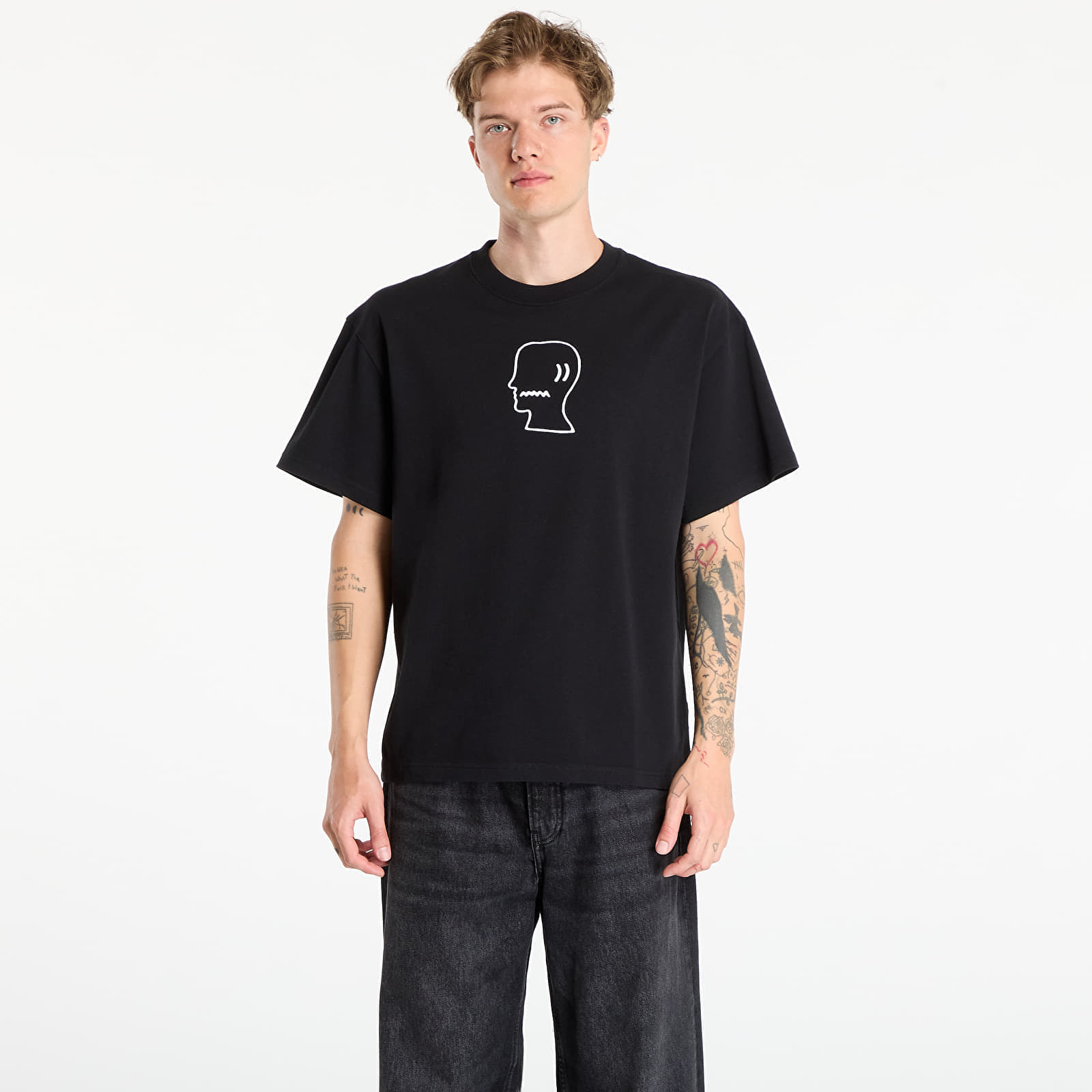 Tricou Brain Dead Logo head T-shirt Black S