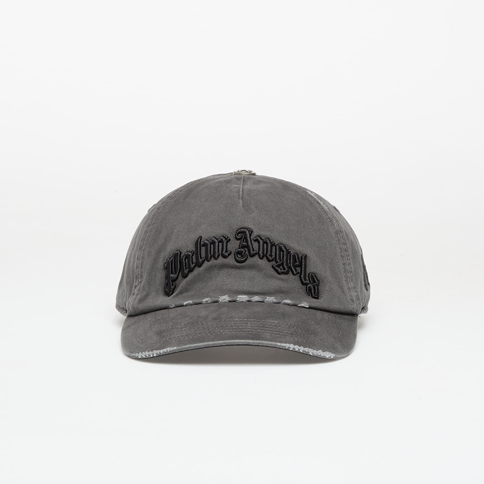 Mützen für Männer Palm Angels Curved Logo Distressed Cap Anthracite/ Black
