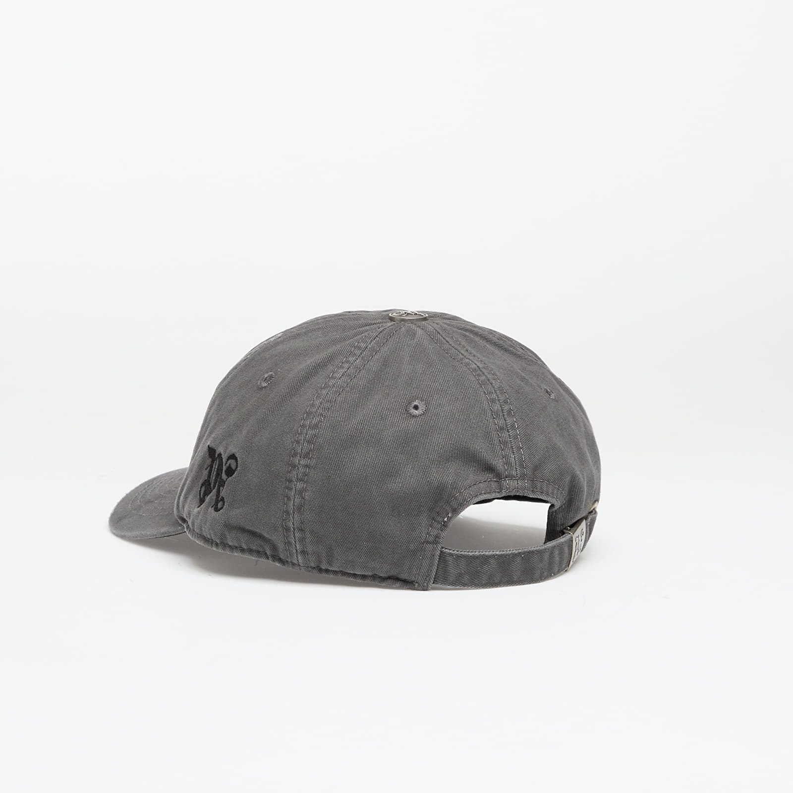 Mützen für Männer Palm Angels Curved Logo Distressed Cap Anthracite/ Black