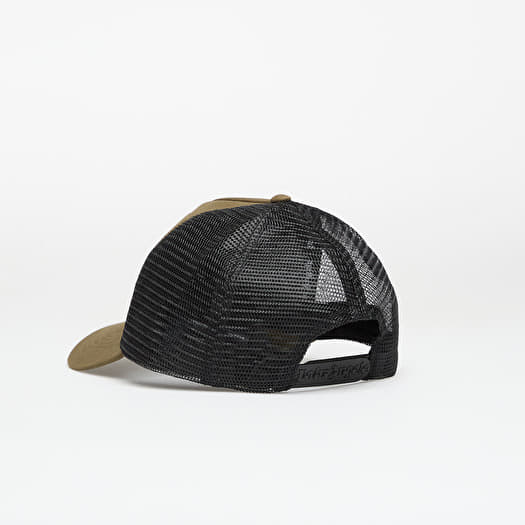 Men's caps Palm Angels Spray Logo Trucker Cap Army Green/ Black