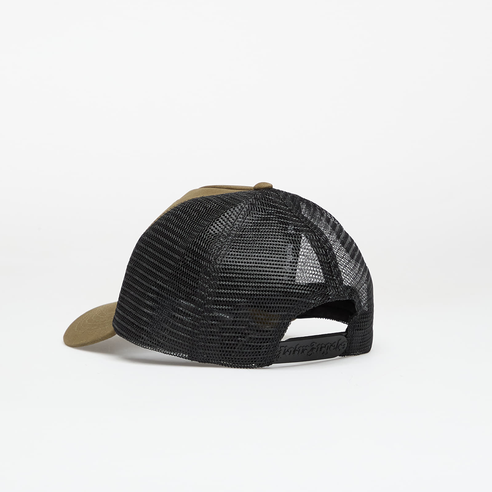 Mützen für Männer Palm Angels Spray Logo Trucker Cap Army Green/ Black