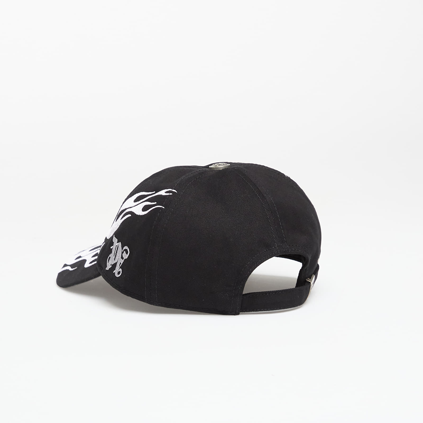 Mützen für Männer Palm Angels Curved Logo Flames Cap Black/ Light Grey