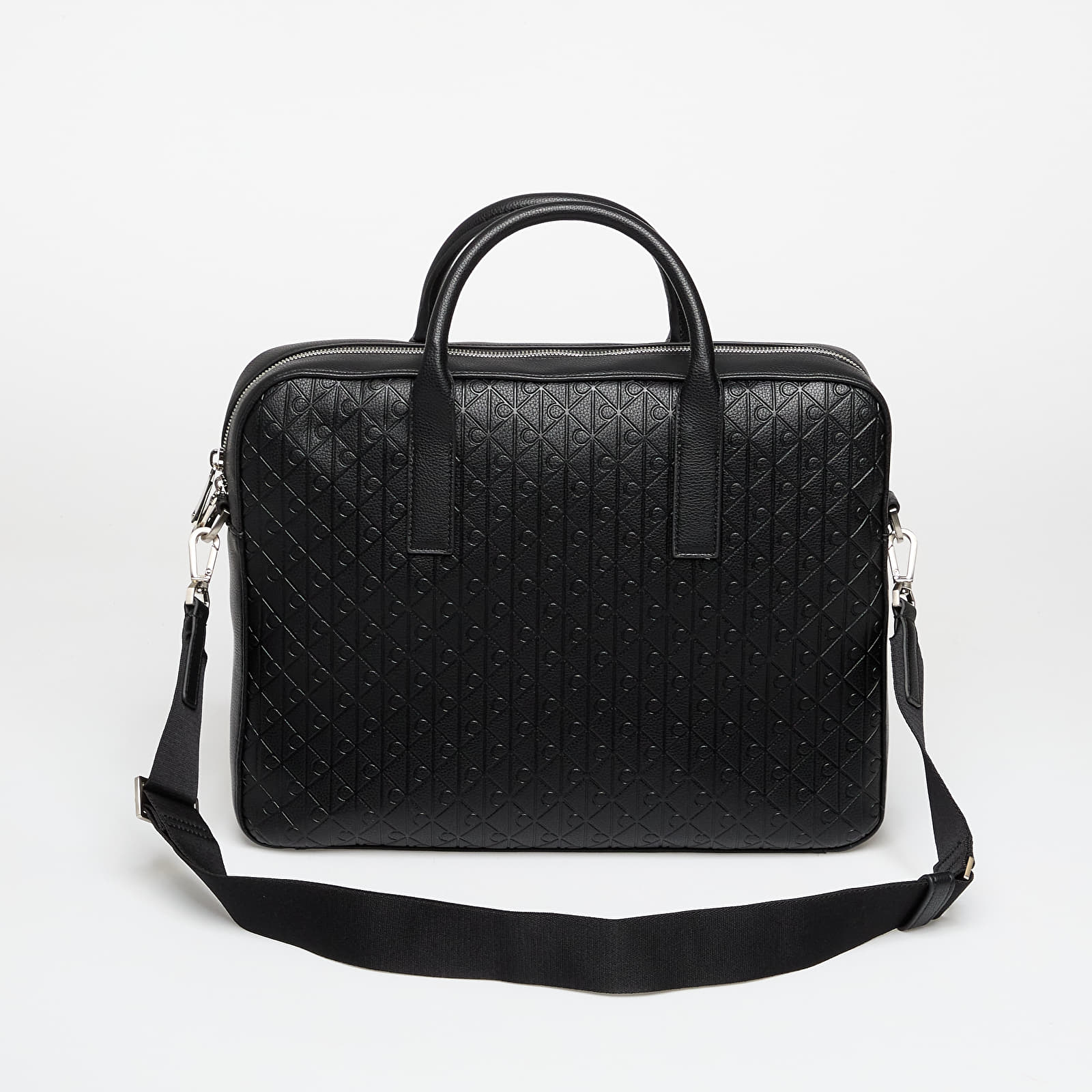 Umhängetaschen für Männer Calvin Klein Emblem Emboss Commut Workbag Black