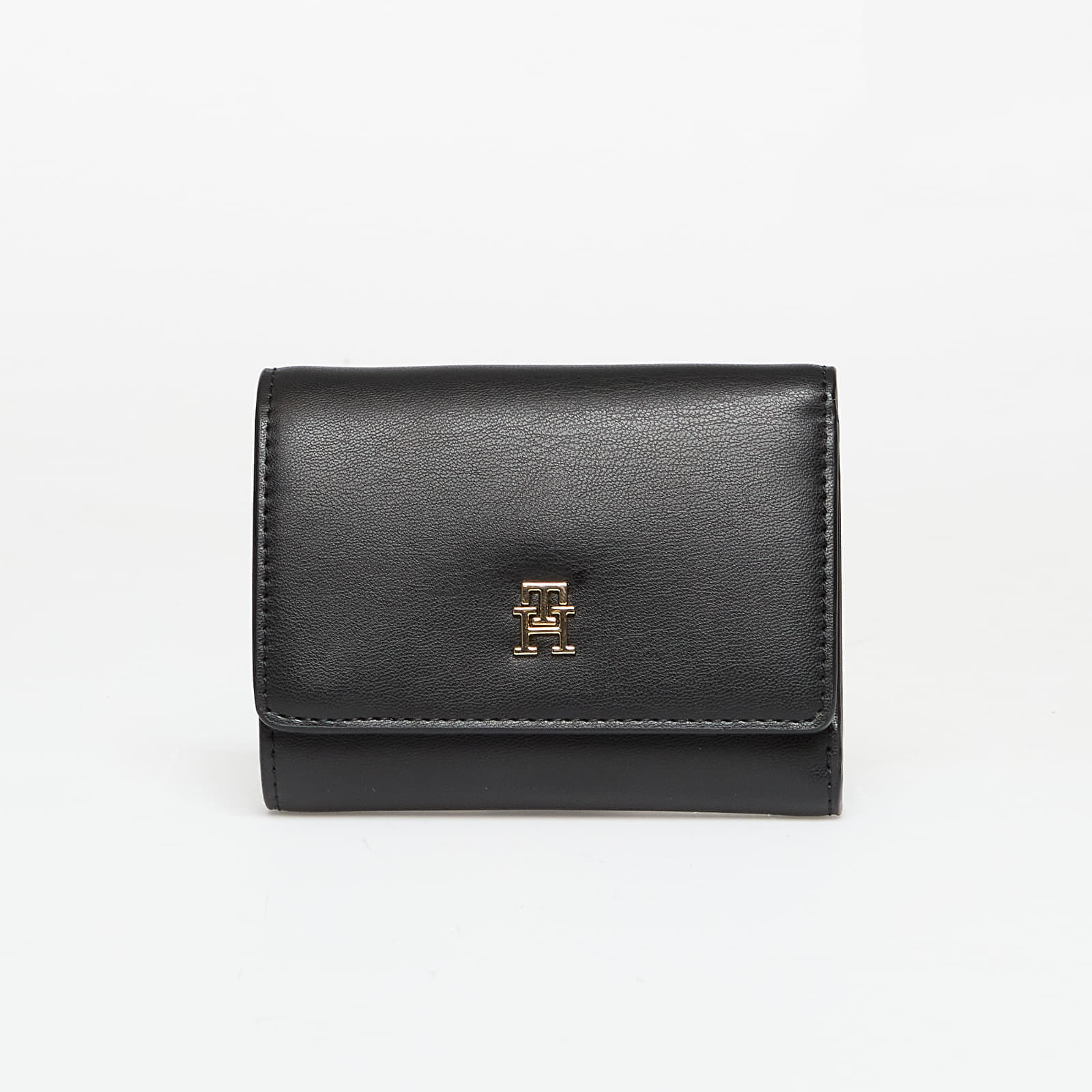 Портфейл Tommy Hilfiger TH Monogram Flap Trifold Wallet Black Universal