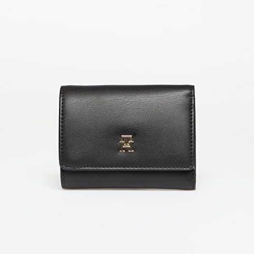 Wallet Tommy Hilfiger TH Monogram Flap Trifold Wallet Black
