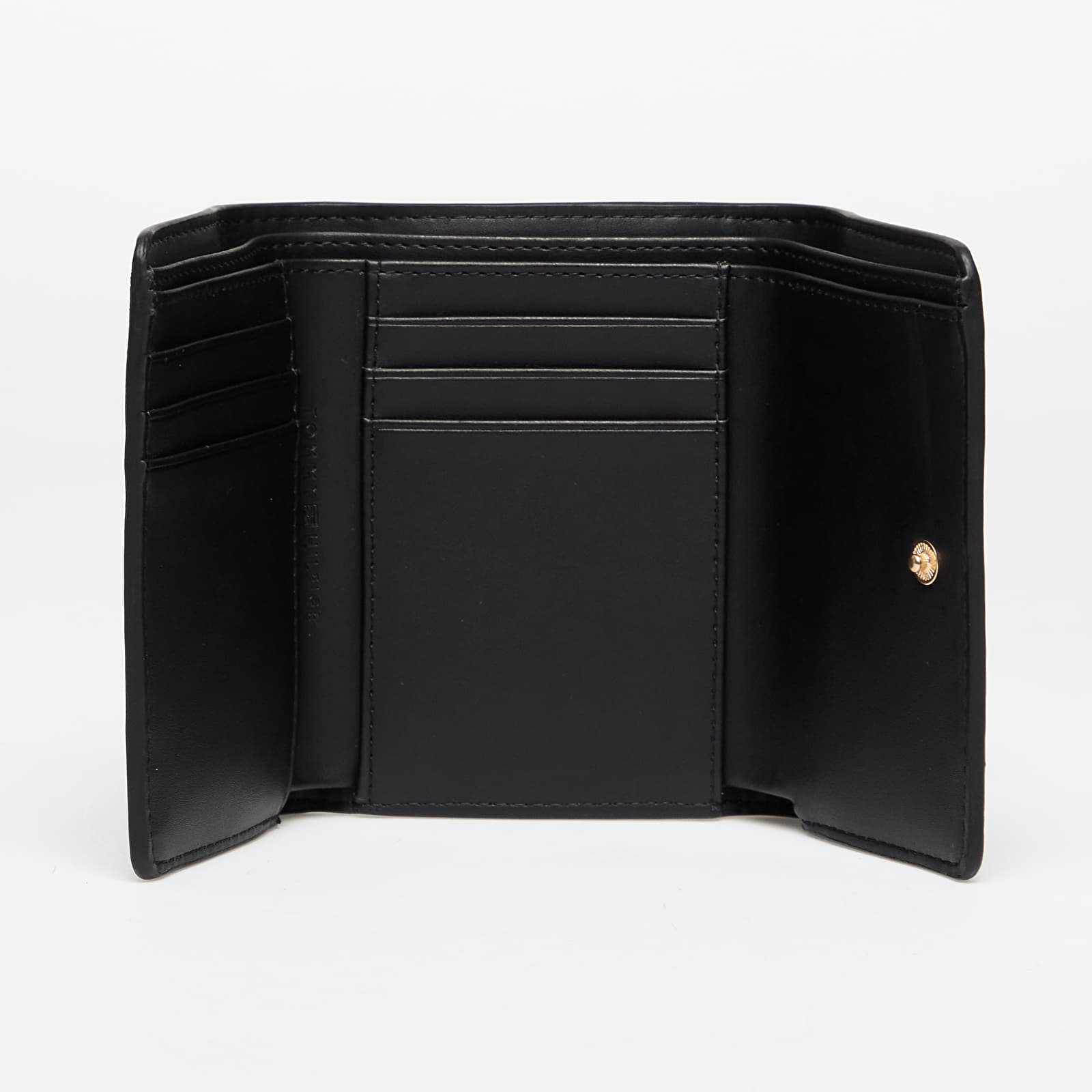 Men's wallets Tommy Hilfiger TH Monogram Flap Trifold Wallet Black