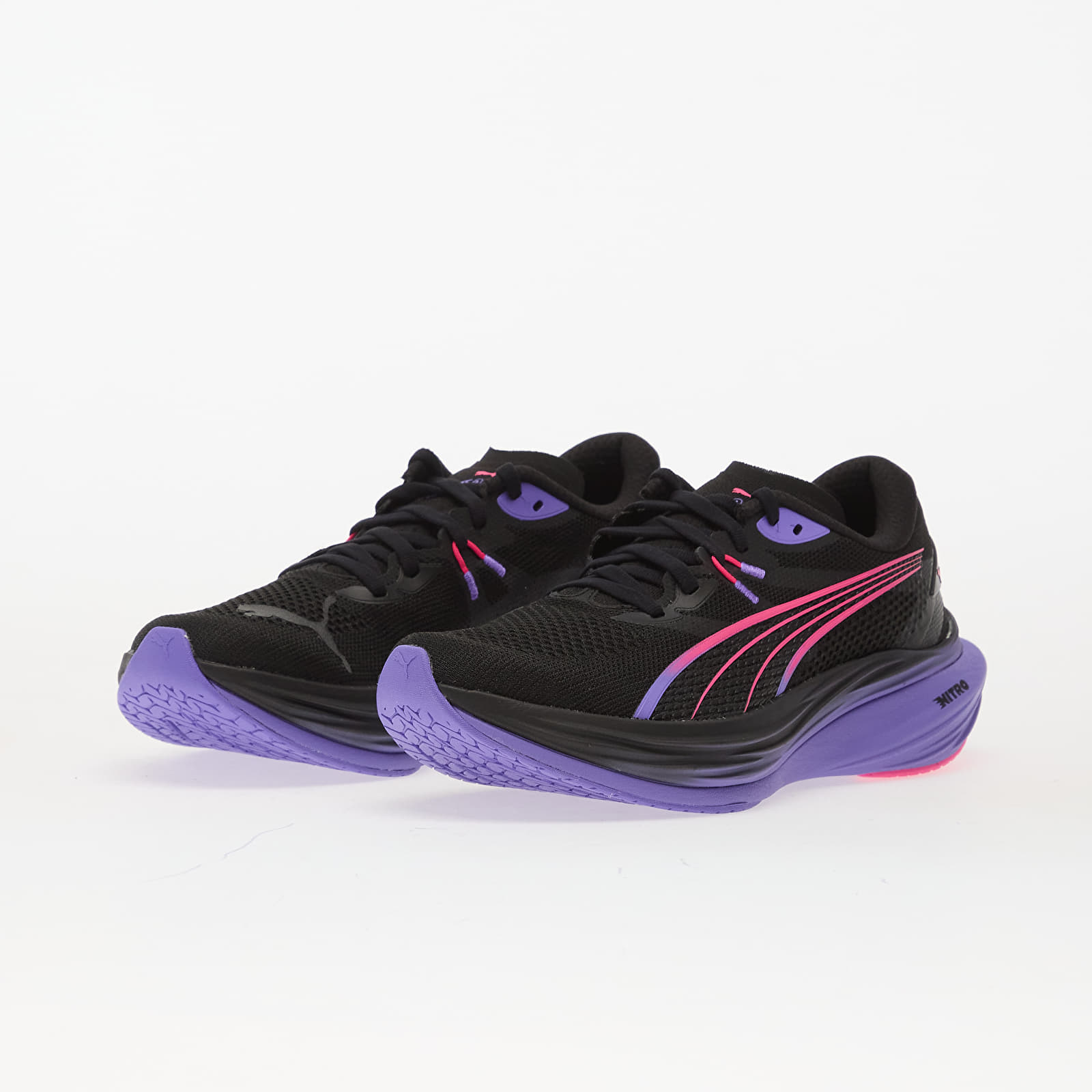 Herren Sneaker und Schuhe Puma Deviate NITRO 3 DIGITOKYO Puma Black-Fluro Pink Pes